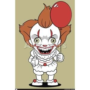 IT “Come Home” Poster 22.375 x 34 Pennywise Horror Movie Wall Art